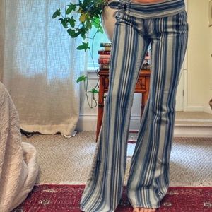Free People journey striped flare pants 25